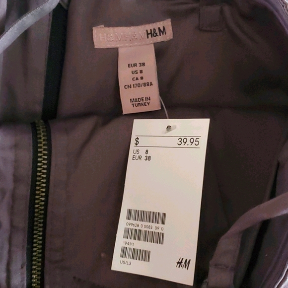 NWT H&M Corset Dress Size 8 Black & Silver - Picture 5 of 6